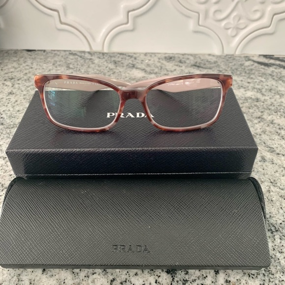 Taupe Colored Prada eyeglasses - Picture 2 of 6